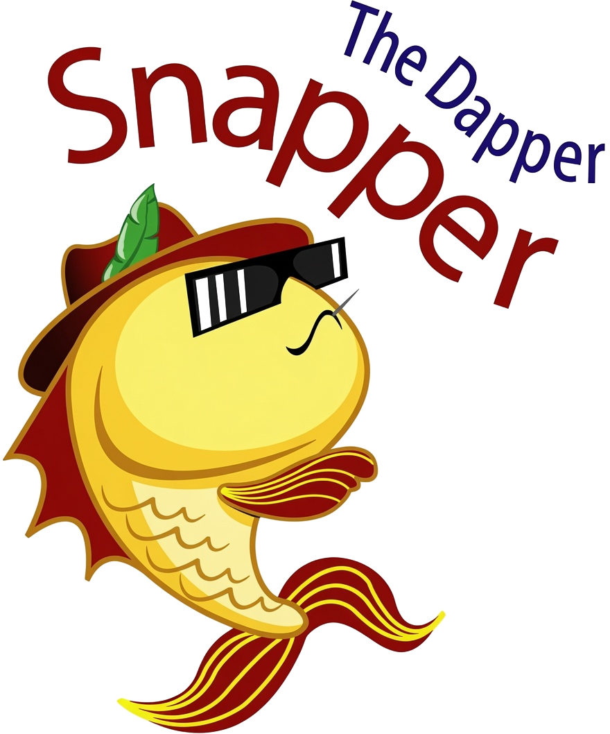 The Dapper Snapper character in his feathered hat and sunglasses